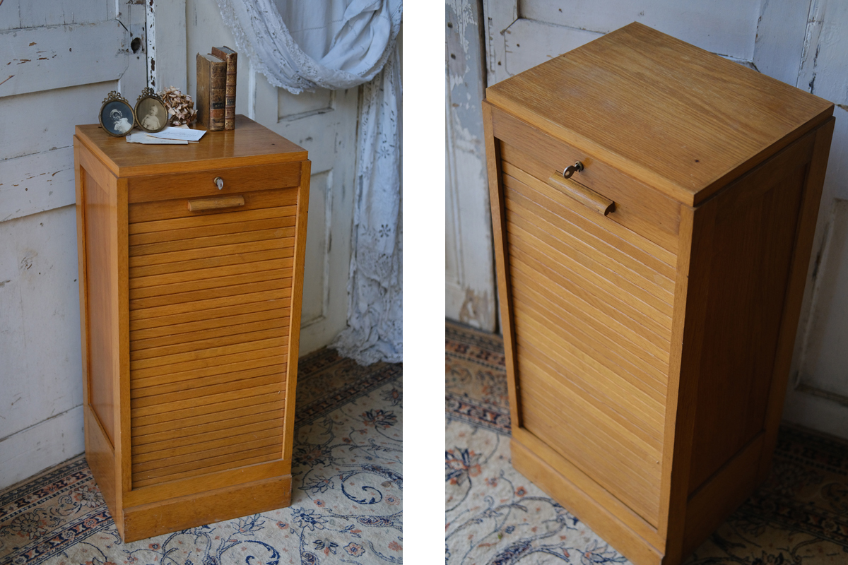 E176-2 フランス Brocante 蛇腹式キャビネット 収納